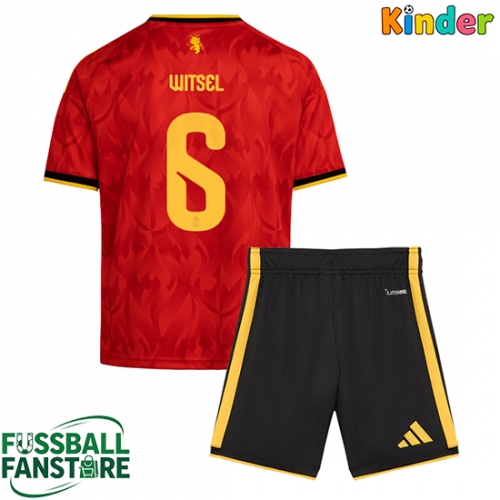 Belgien Axel Witsel #6 Replik Heimtrikot Kinder WM 2026 Kurzarm (+ Kurze Hosen)